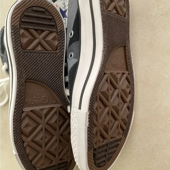 Women's Custom Print Geometric All Star Converse Black/Gray -Brand New Size 5.5 - Picture 6 of 12